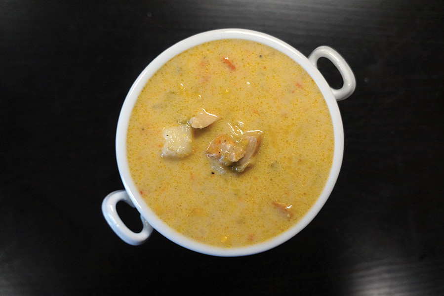 Grilled Chicken Corn Chowder from Bagels Etc in Barrington