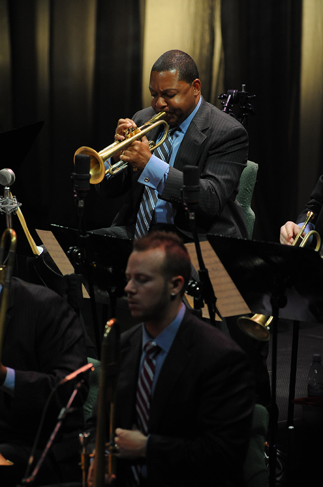 Wynton Marsalis leads the Jazz at Lincoln Center Orchestra at The Vets on December 4