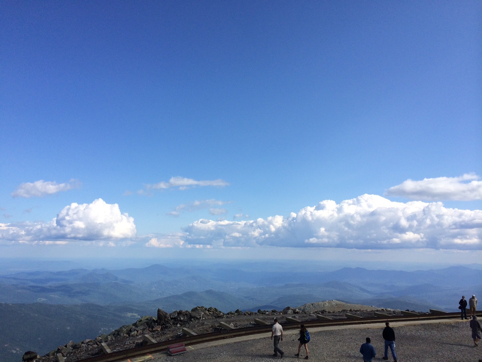 The view from the summit of Mount Washington
