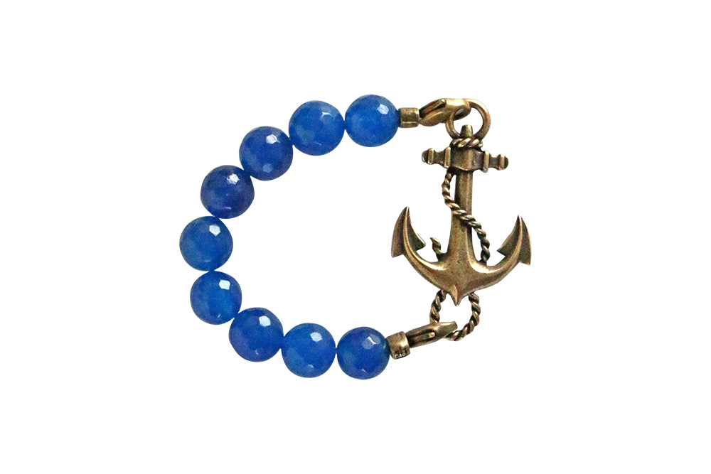 Blue beaded bracelet, $25
Blue anchor charm, $17.50
The Purple Cow: 205 Main Street, Wakefield. 
401-789-2389, ThePurpleCowCo.net