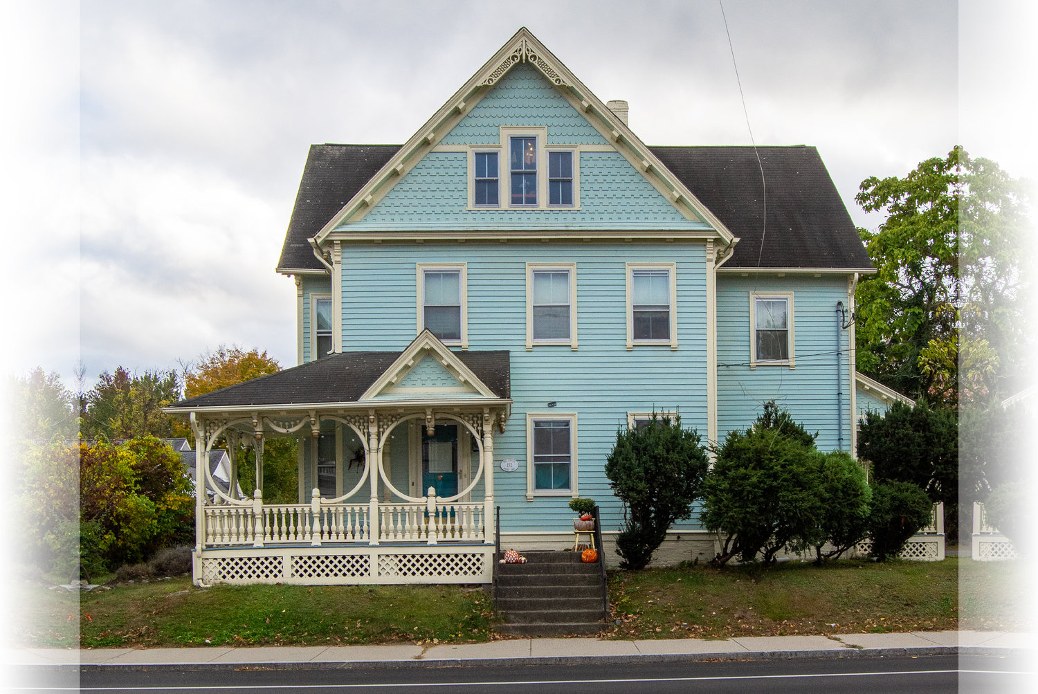 Folk Victorian, Scituate: This is another house I’ve been in love with for years! Look at that ridiculous porch woodwork. There is absolutely no reason for it to be there except for a little extra beauty – and what a wonderful reason to put it there!