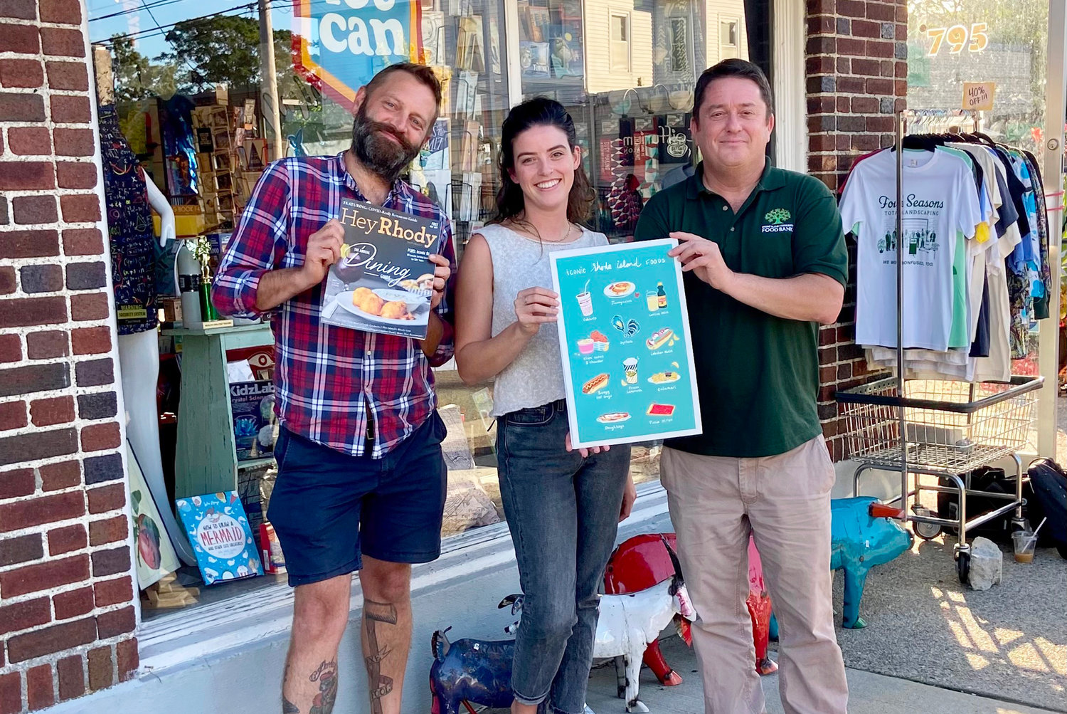Hey Rhody teamed up with Frog & Toad on an “Iconic Rhode Island Foods” print that was released earlier this year benefitting the Rhode Island Community Food Bank – with limited copies still available! Read more about it on our website.