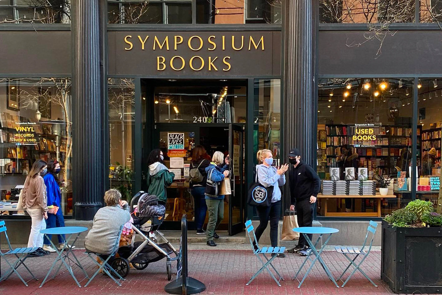 Symposium Books abuzz with activity on Westminster Street during Walk PVD’s Ped-Friendly Program