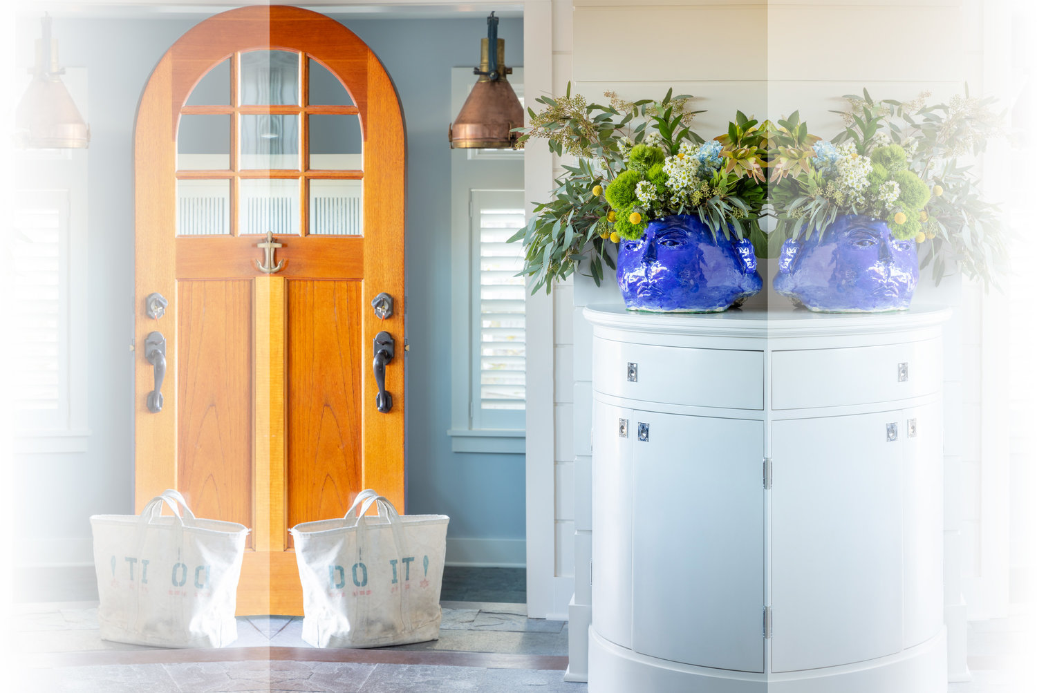 The arch top door adds charm and shape