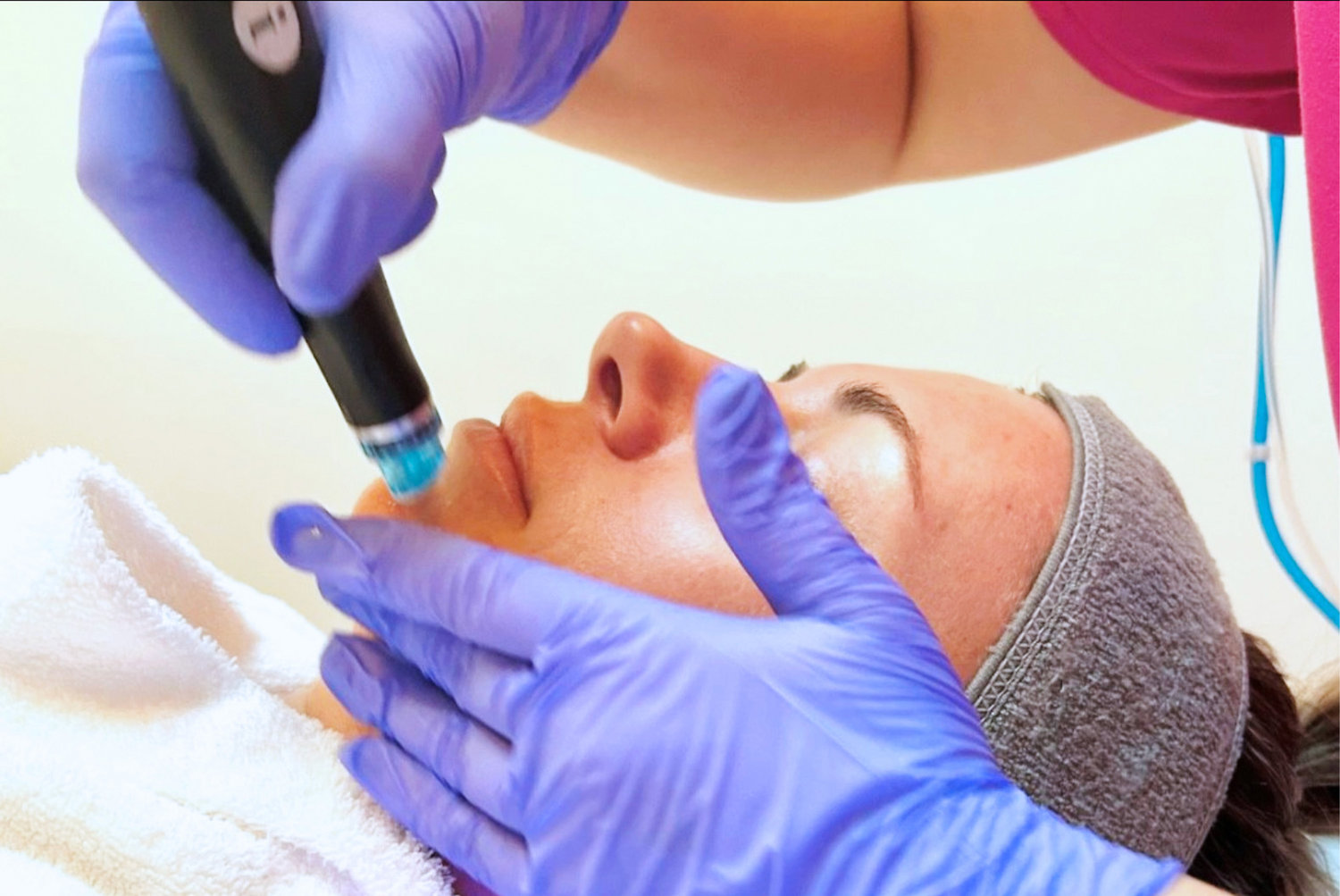 A hydrofacial at Radiant Esthetics in Newport, founded by Jana Magarian