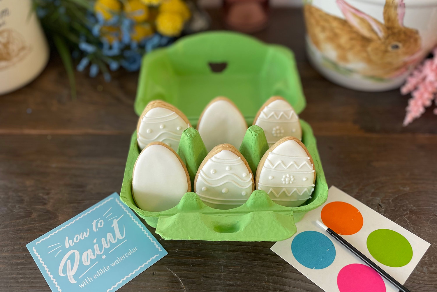 DIY paint-your-own Easter egg cookies from Gingersnaps