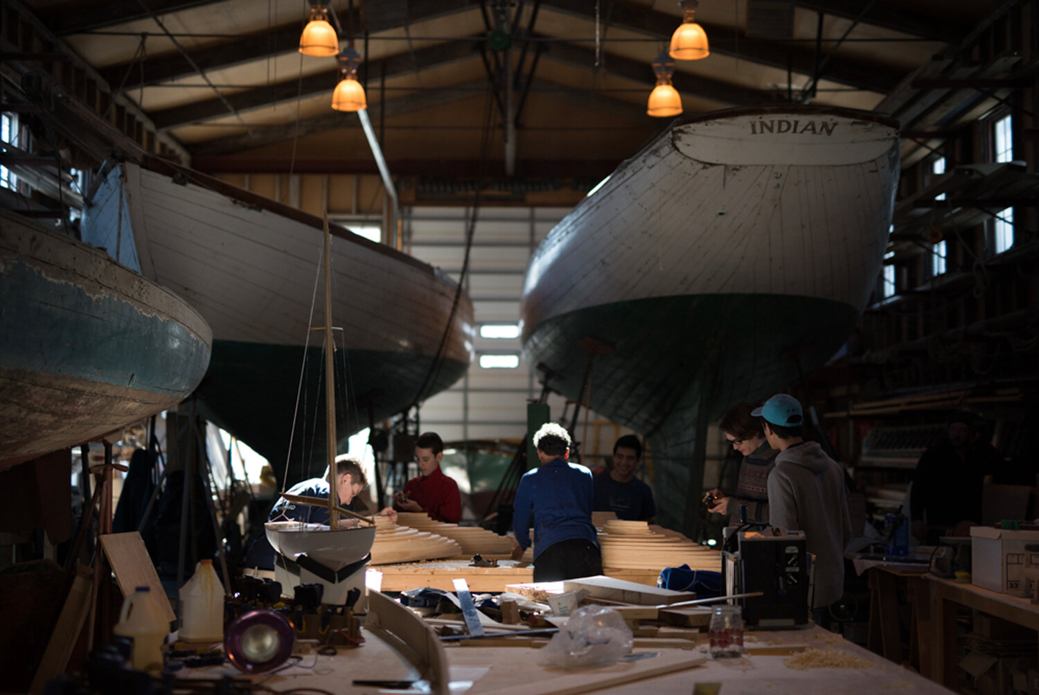 visiting the herreshoff by boat? dockage and moorings are available at the waterfront facility