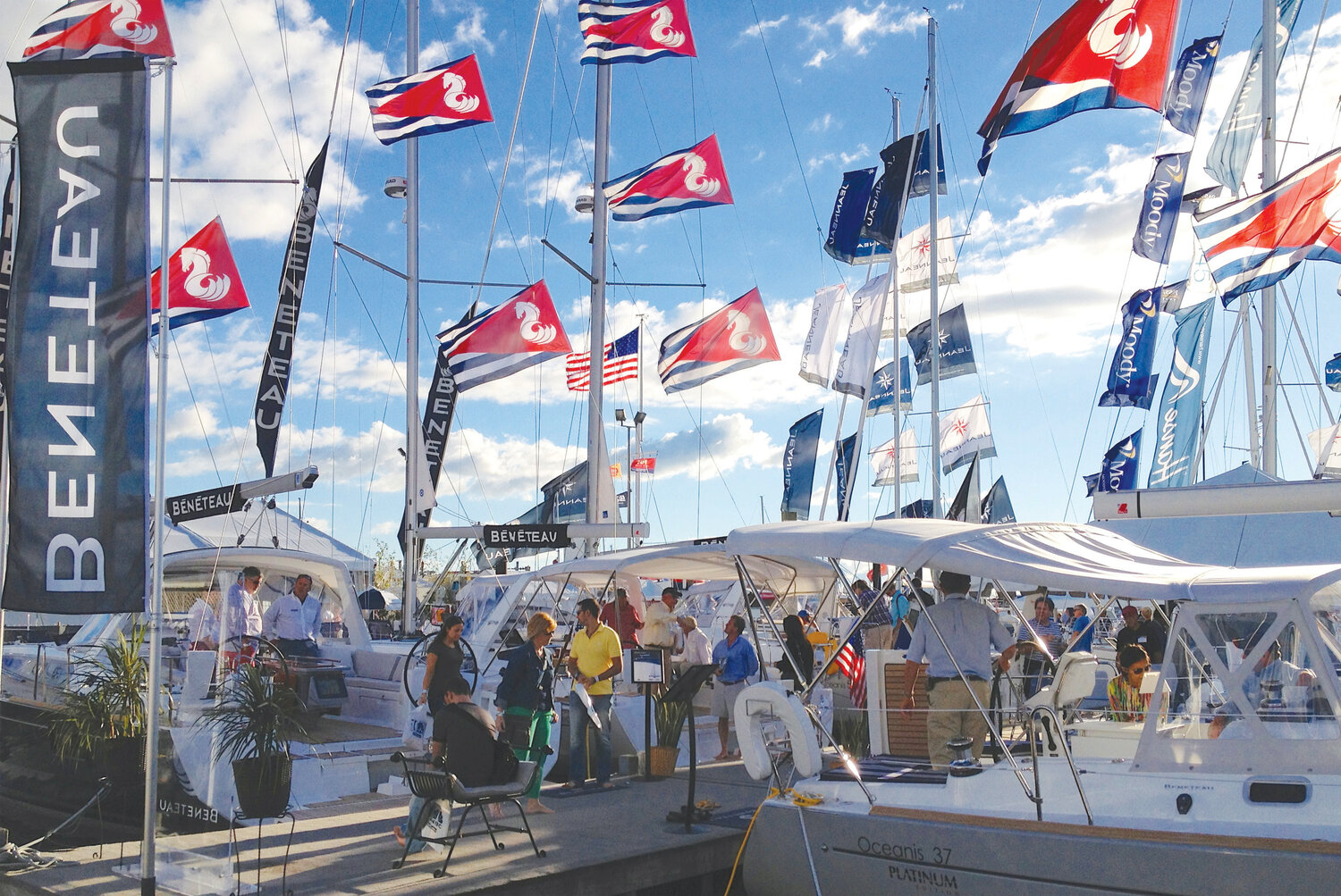 Newport International Boat Show, held at the Newport Yachting Center