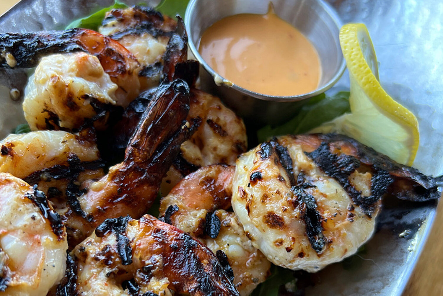Fire Grilled Shrimp with Spicy Aioli