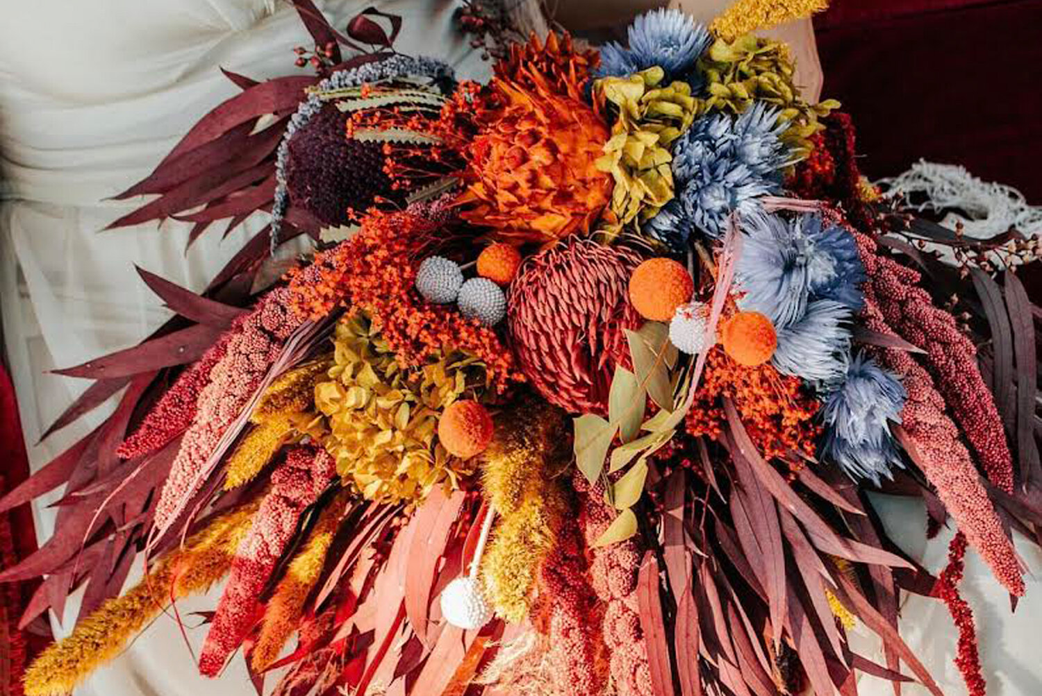 Dried flowers are given fresh attitude at Eden